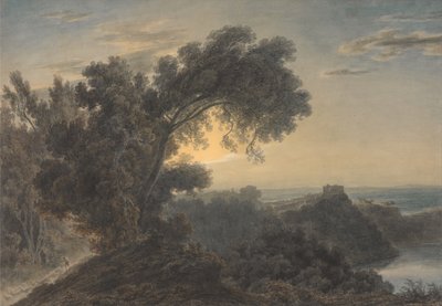 Il Lago di Albano e Castel Gandolfo da John Robert Cozens